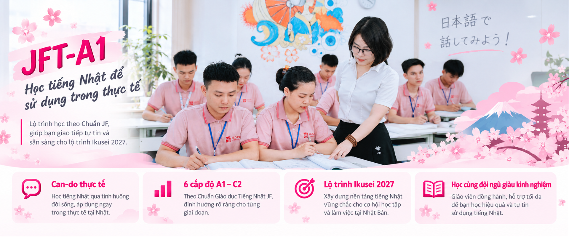 JFT-A1 LÀ GÌ? HỌC TIẾNG NHẬT THEO CHUẨN JF VÀ LỘ TRÌNH IKUSEI 2027